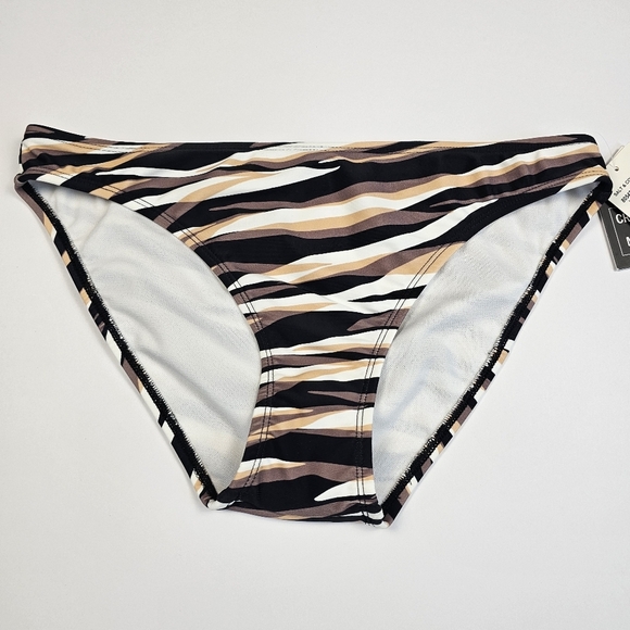 Salt + Cove Women's Juniors' Brown Printed V-Wire 2 Piece Bikini Swimwear Size S - Picture 5 of 14